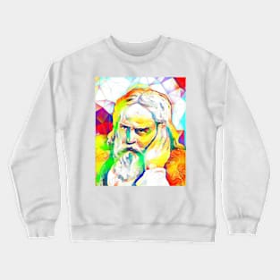 Snorri Sturluson Colourful Portrait | Snorri Sturluson Artwork 11 Crewneck Sweatshirt